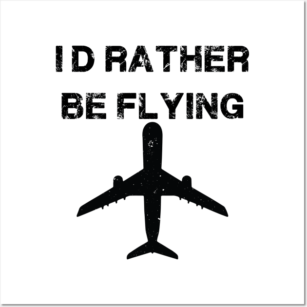 rather be flying Wall Art by Nataliatcha23